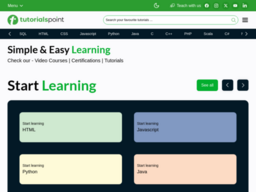 website screenshot