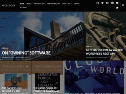 website screenshot